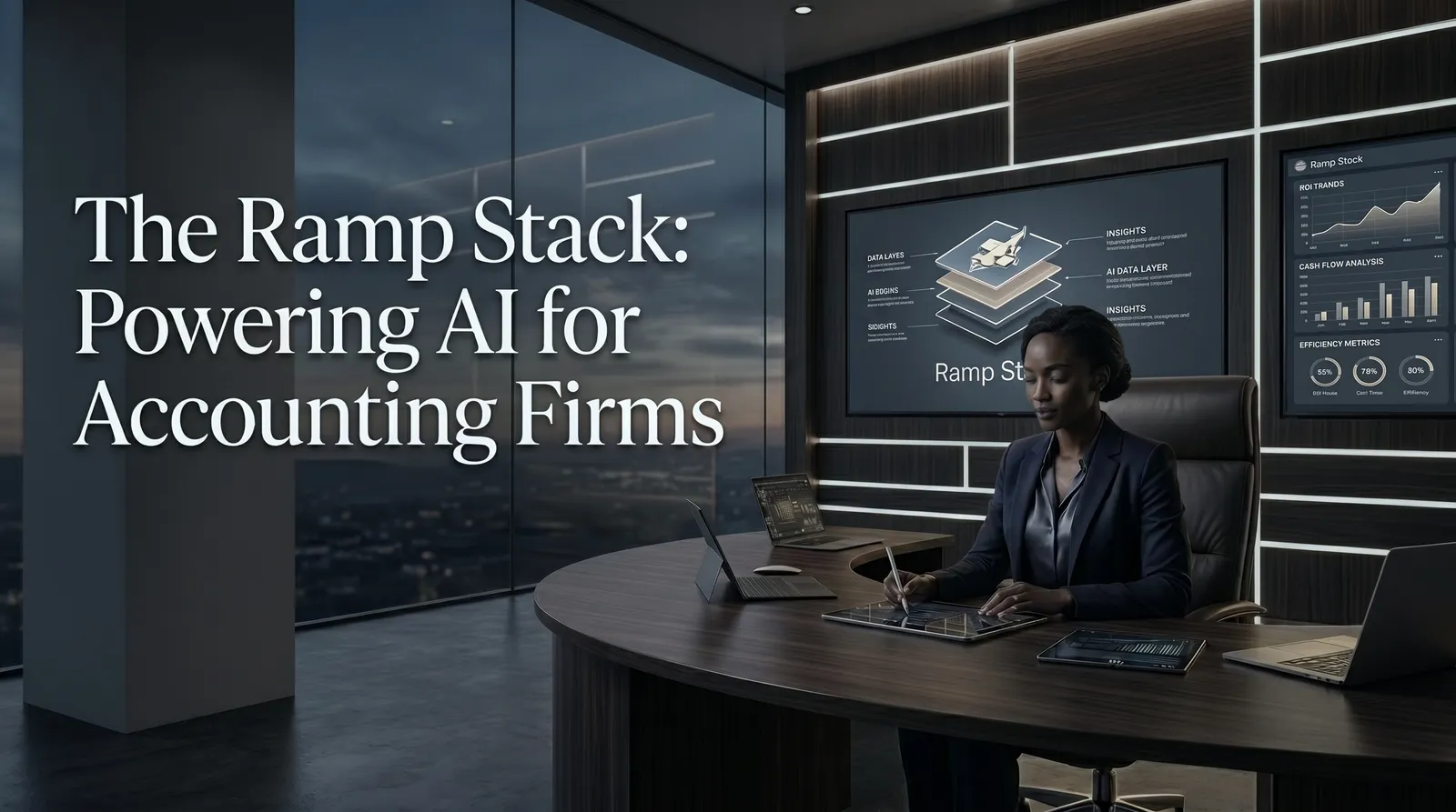 Ramp Stack AI operating system interface for accounting firms automating the monthly close